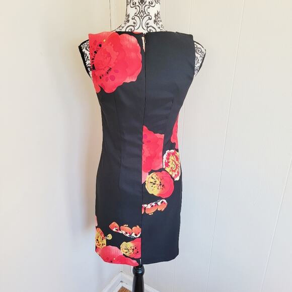 AB Studio Floral Print Mini Sheath Dress - Picture 2 of 4